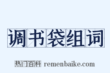 调书袋组词是什么意思的图片